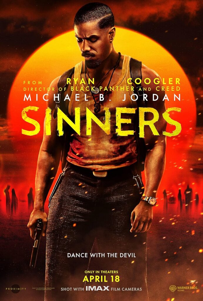 Póster promocional de Sinners en Norteamerica | Warner Bros. Pictures