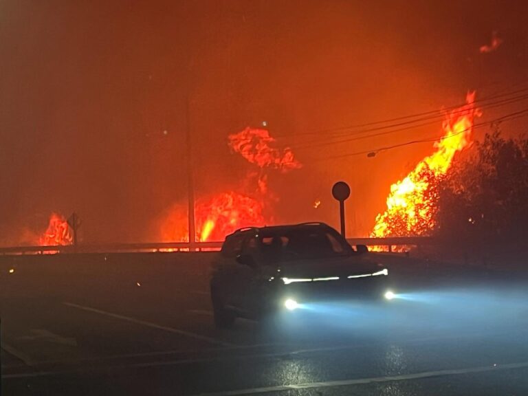 Senapred informa que 20 mil personas han sido evacuadas en Penco producto de incendios forestales