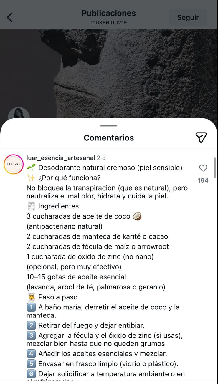 Chilenos dejan recetas instagram del Louvre por post de moai/Captura