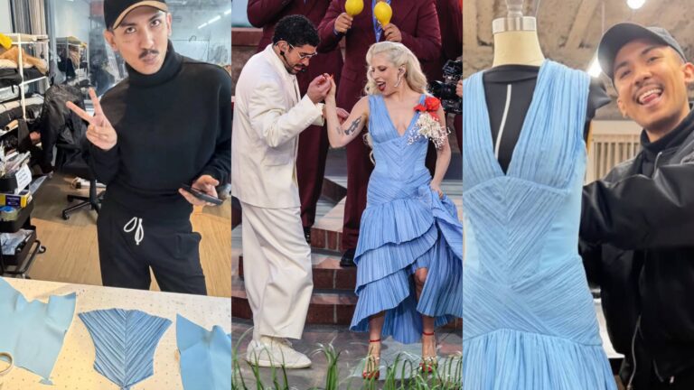 Un chileno en el vestuario del Super Bowl: Diego Cajas participó en el look de Lady Gaga durante el show de Bad Bunny