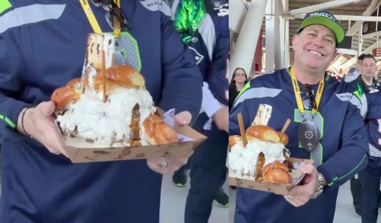 ¿La comprarías? La sorprendente y gigante hamburguesa que cuesta 180 dólares y que sorprende en el Súper Bowl
