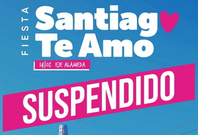 Gobernación de la Región Metropolitana anunció suspensión de fiesta 