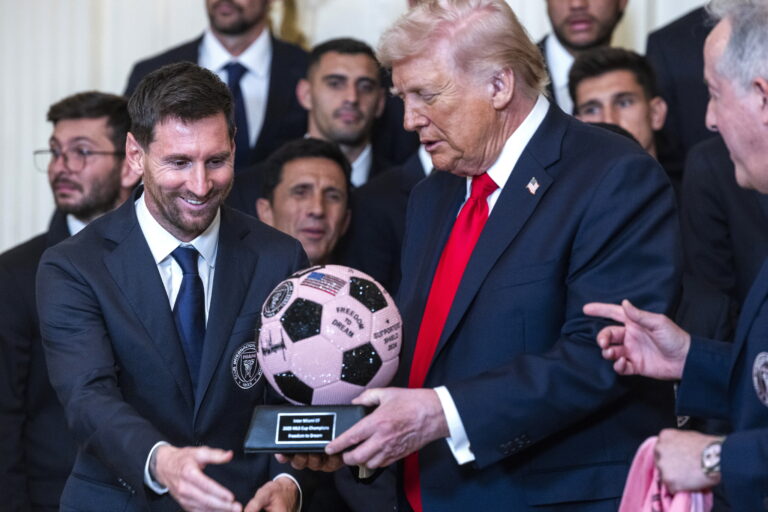 Donald Trump recibió a Lionel Messi en la Casa Blanca junto al Inter Miami campeón de la MLS