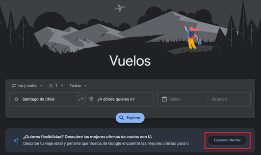 Google Vuelos.