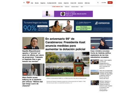 CNN Chile estrena nuevo sitio web: La calidad de siempre, con una nueva imagen