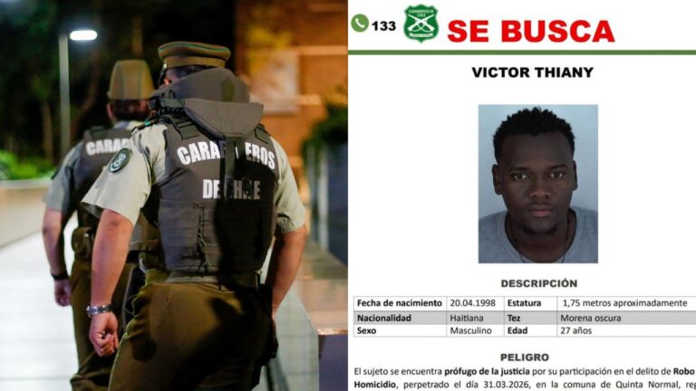 Carabineros emite alerta de búsqueda por sospechoso de homicidio de adulta mayor en Quinta Normal