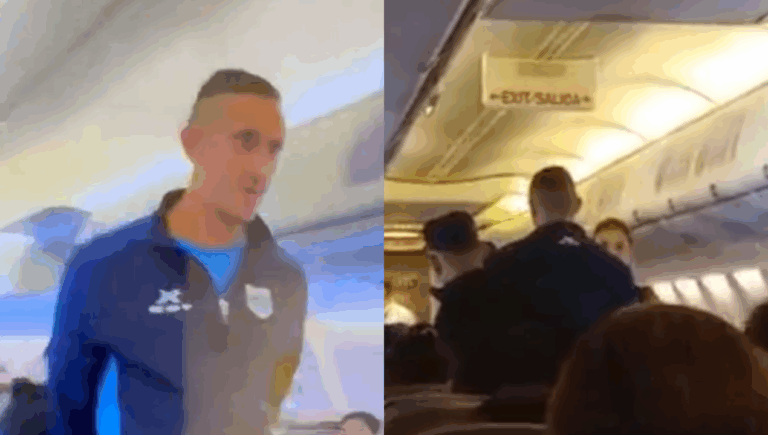 Futbolista argentino activa protocolo de seguridad en vuelo tras decir “bomba”: Club evalúa rescindir contrato
