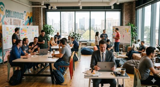 Estudio de WeWork revela que el 92% de los trabajadores que prefiere el modelo híbrido asiste a la oficina solo uno o dos días a la semana