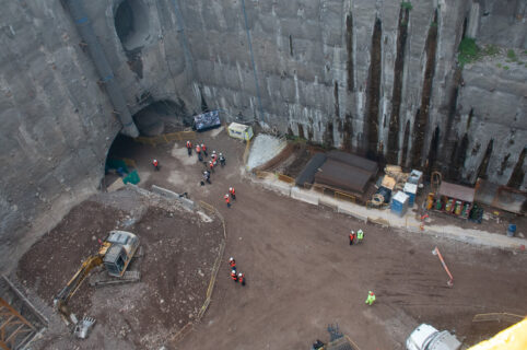 Concretan encuentro de túneles en la futura línea 7 del Metro: Lleva 42% de avance con 17 kilómetros excavados/Agencia Uno