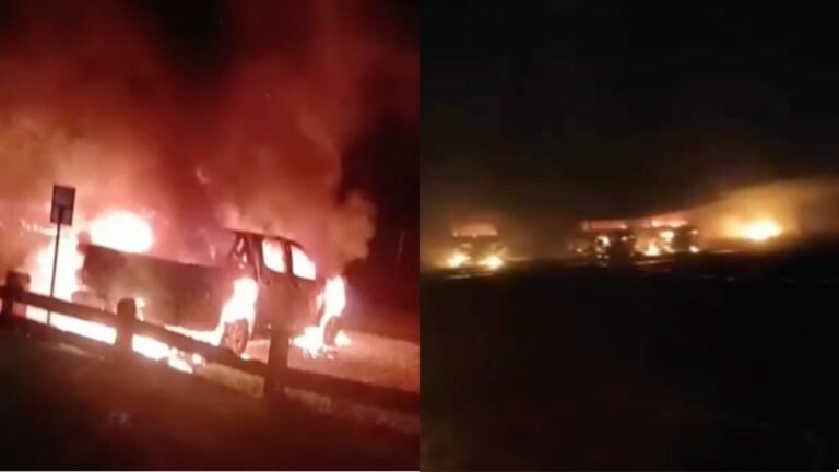 Al menos cuatro vehículos resultaron quemados tras ataque incendiario en Collipulli