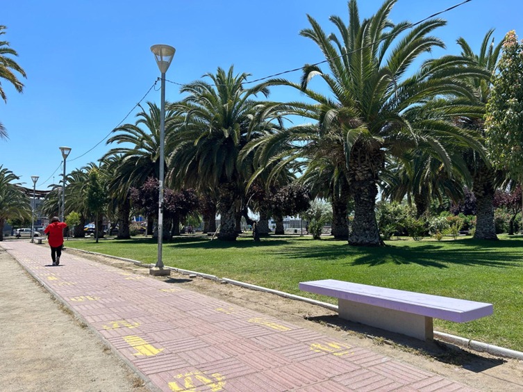 Parque La Bandera de la comuna de San Ramón. (Mariana Araya)