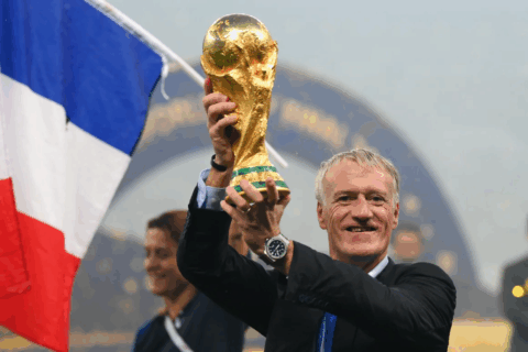 Didier Deschamps, director técnico de la selección de fútbol masculino de Francia. Getty Images