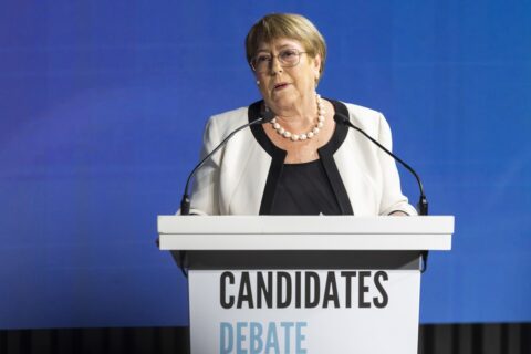 Michelle Bachelet en debate de candidatas a la ONU: “Seré una secretaria general independiente y siempre sobre el terreno”