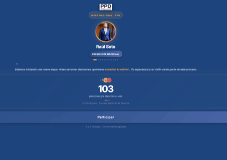 PPD lanza consulta digital “PPD Escucha” para iniciar proceso de renovación interna tras elección de nueva mesa directiva
