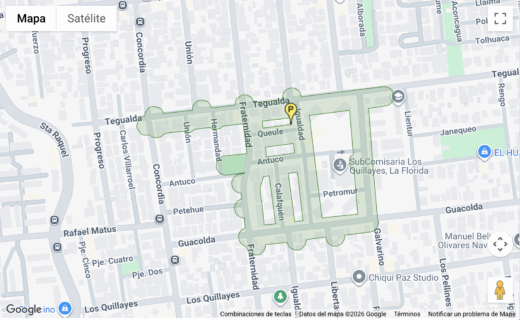 Corte de agua programado/Mapa Aguas Andinas