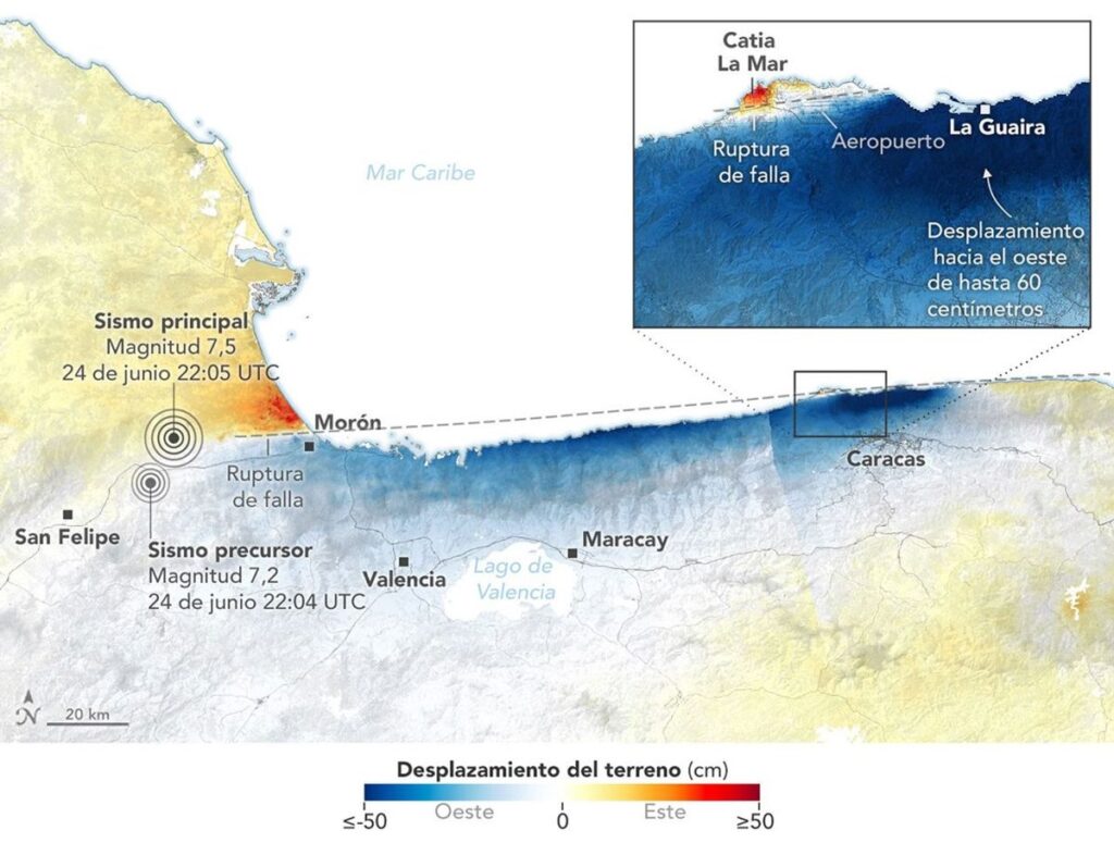 NASA revela por qué los terremotos en Venezuela fueron tan destructivos