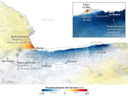 NASA revela por qué los terremotos en Venezuela fueron tan destructivos