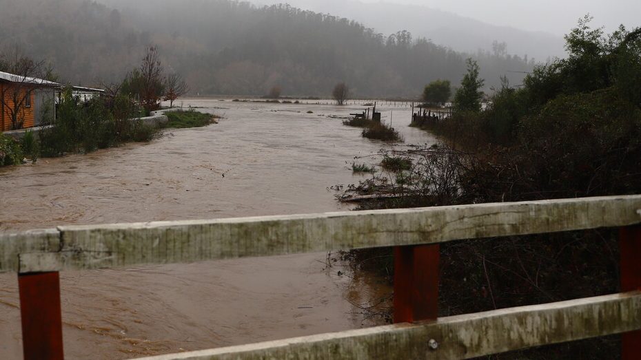 Región del Biobío: Declaran alerta amarilla en Arauco por crecida de río