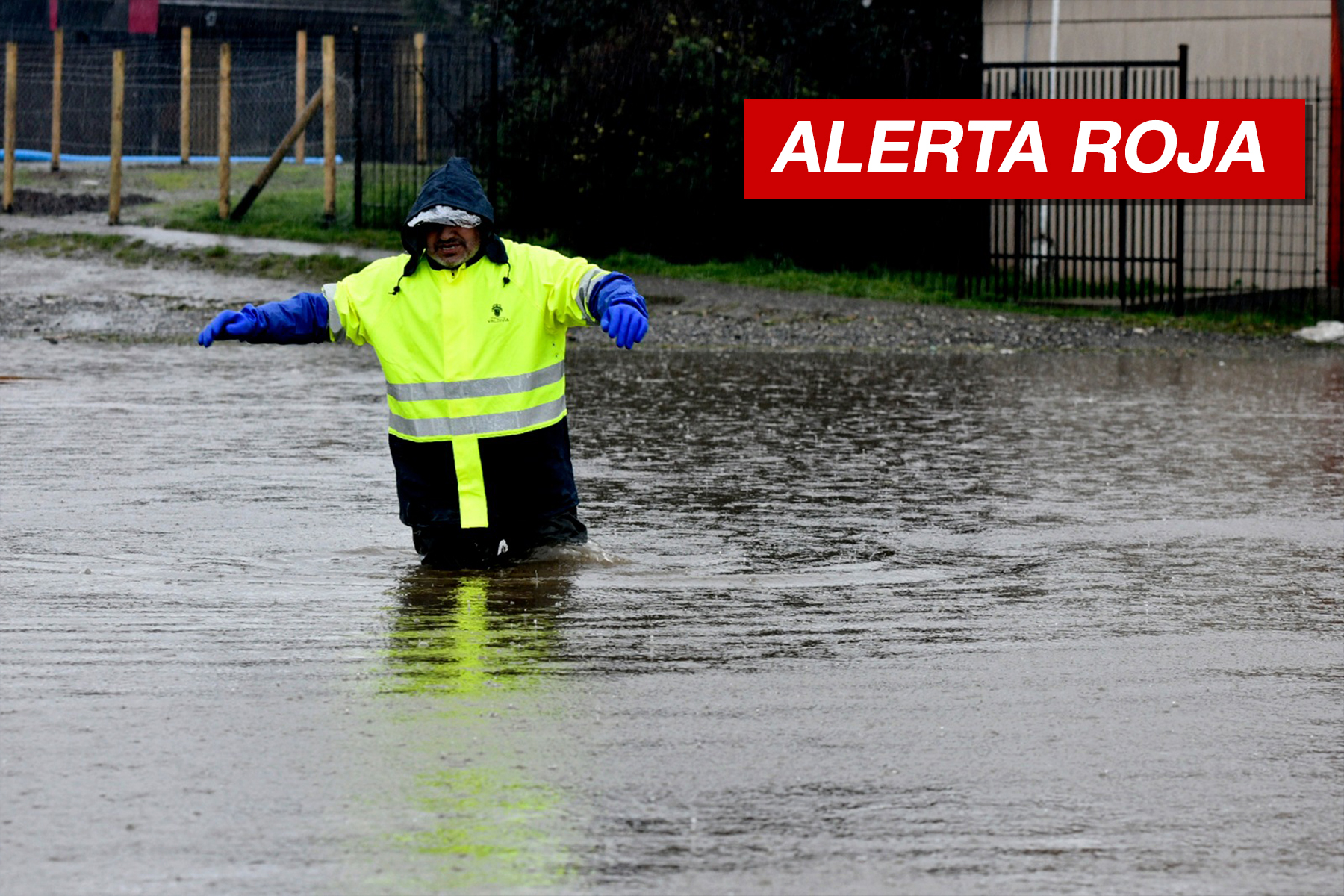 Senapred decreta alerta roja para comunas de Valparaíso ante crecida del río Aconcagua