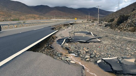 Sistema frontal: Informan que tránsito en Ruta 5 Norte en Atacama y Coquimbo está disponible con 