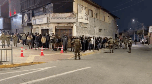 Operativo de Carabineros dejó 128 detenidos/Captura Carabineros