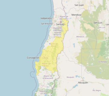 Probables tormentas eléctricas en cinco regiones del país/Mapa DMC