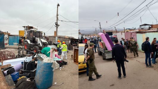Finaliza primera etapa de desalojo en Cerro Chuño: Desocupan 220 viviendas, reportan 90 controles de identidad y un detenido