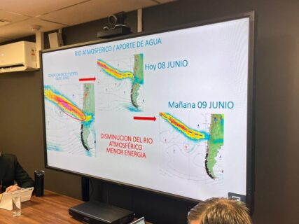 Monitoreo del sistema frontal en la zona centro-sur de Chile/@Senapred