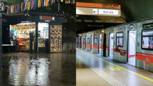 Acumulación de agua obliga a cerrar la estación Escuela Militar en la Línea 1 del Metro
