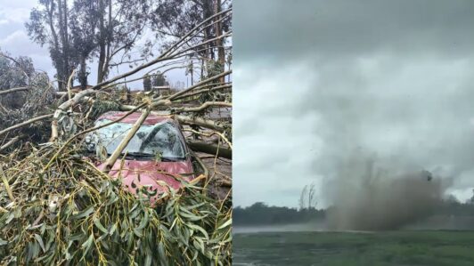 Tres tornados golpean distintas zonas de la Región de Ñuble tras llegada de nuevo sistema frontal