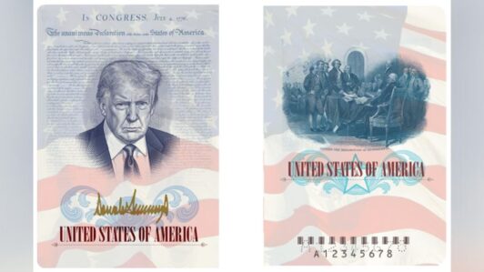 EE.UU. emite pasaporte con la imagen de Trump por los 250 años del país