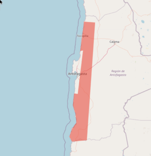 Alarma meteorológica por precipitaciones intensas en zonas de la región de Antofagasta/Mapa DMC