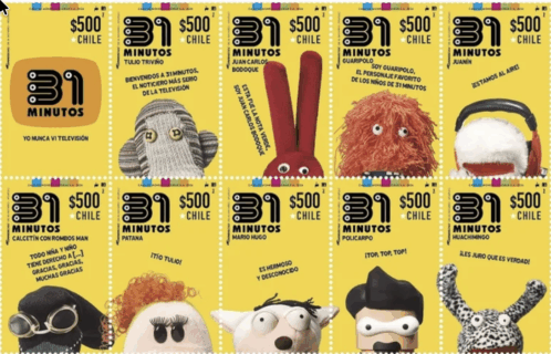Correos de Chile homenajea a 31 Minutos con nuevos sellos: Este es su valor/Captura CorreosChile