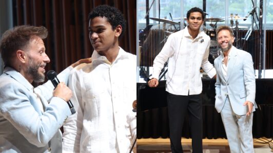 Noel Schajris patrocinó beca de US$250 mil para violinista puertorriqueño de 17 años junto a la Fundación Cultural Latin GRAMMY