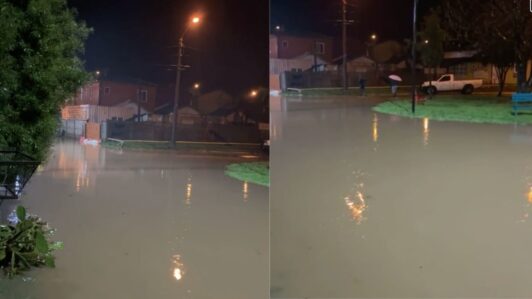 Sistema frontal: Desborde de río en Angol provocó que vecinos fueran evacuados en bote