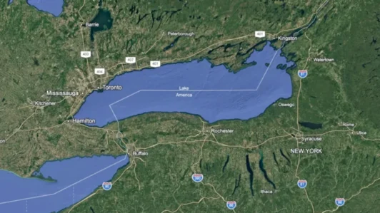 Tras decreto de Trump: Google Maps de EE. UU. cambió nombre del lago Ontario a 