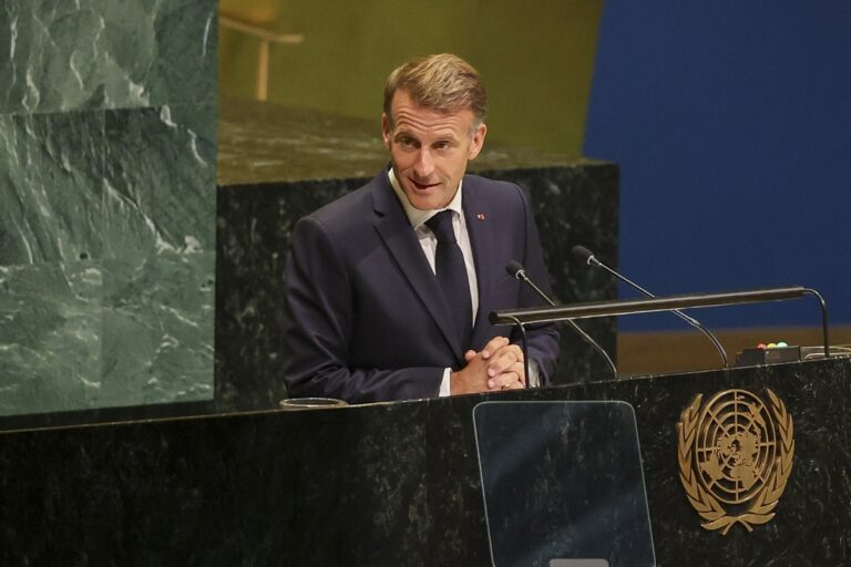 Macron defiende el multilateralismo en la ONU: Llama a enfrentar guerras y regular el avance de la IA