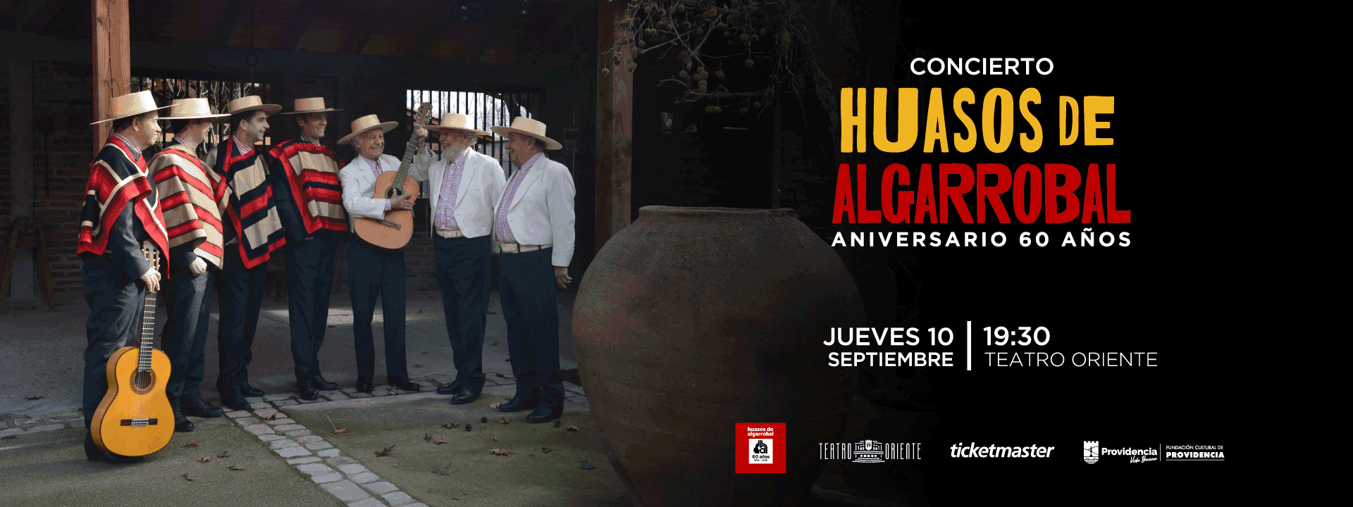 Los Huasos de Algarrobal celebrarán sus 60 años con concierto en el Teatro Oriente | Ticketmaster