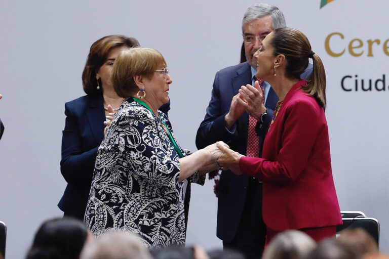 Presidenta Sheinbaum: “No me arrepiento lo más mínimo de que México haya apoyado a Michelle Bachelet, es una mujer extraordinaria”