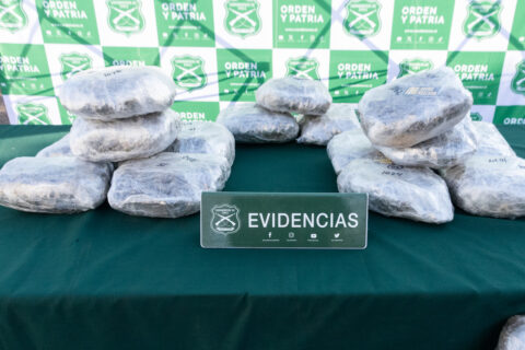 Decomiso de droga obtenido como resultado de una operación que permitió detener a integrantes de una organización e incautar más de una tonelada de drogas, además de armas, municiones y vehículos/Agencia Uno