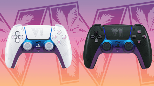 Playstation estrena dos controles oficiales para PS5 inspirados en la Vice City de GTA 6