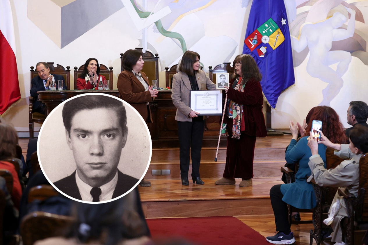 Universidad de Chile entrega título póstumo de Médico a Héctor Pincheira Núñez, estudiante detenido desaparecido en 1973
