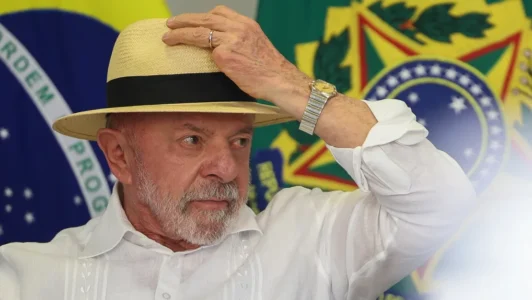 El presidente de Brasil, Lula da Silva, en una reunión en Brasilia, el 11 de agosto. Adriano Machado/Reuters