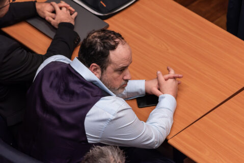 Audiencia de preparación de juicio oral del denominado caso Audio-Factop, ante el Cuarto Juzgado de Garantía de Santiago, en el Centro de Justicia/Agencia Uno