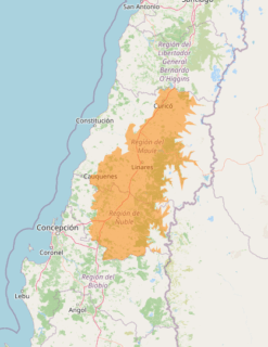 Mapa Dirección Meteorológica de Chile (DMC)
