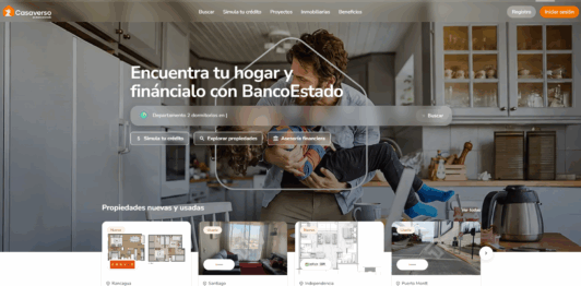 Casaverso de BancoEstado: El ecosistema digital que conecta a las familias con la oferta inmobiliaria