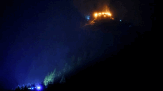 Incendio arrasa el refugio de montaña de Hitler conocido como 