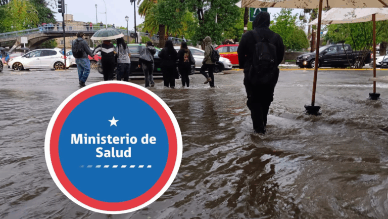 Minsal decreta Alerta Sanitaria para la Región Metropolitana por riesgo de aluviones ante anuncio de un nuevo sistema frontal