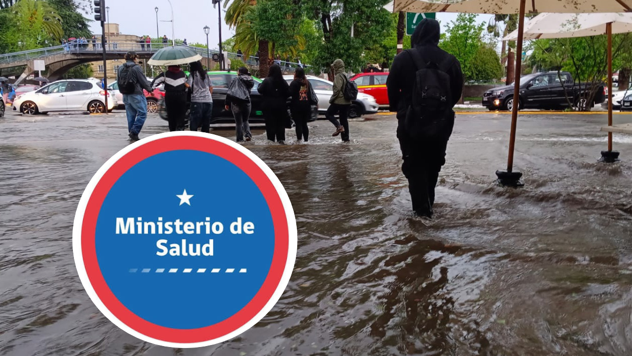 Minsal decreta Alerta Sanitaria para la Región Metropolitana por riesgo de aluviones ante anuncio de un nuevo sistema frontal
