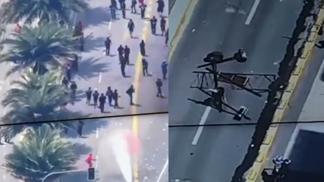 Conmemoración del 18-O: Reportan desmanes en marcha no autorizada en el centro de Santiago
